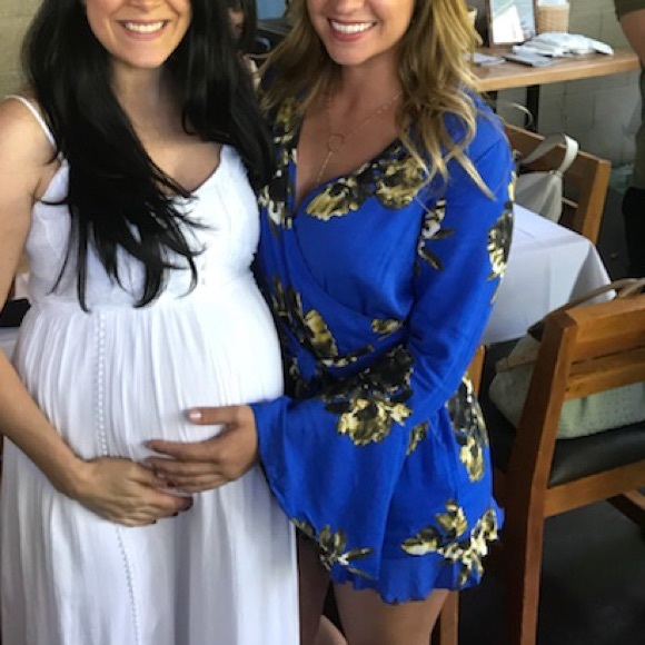 Blue floral romper - Picture 4 of 4